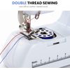 Portable Mini Electric Sewing Machine, Double Threading, Suitable for Curtains and Fabric, Beginner-Friendly,Hand Sewing Machine with Double Threading