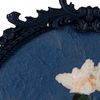 Creative Co-Op Floral Elegance Pewter Frame, Blue