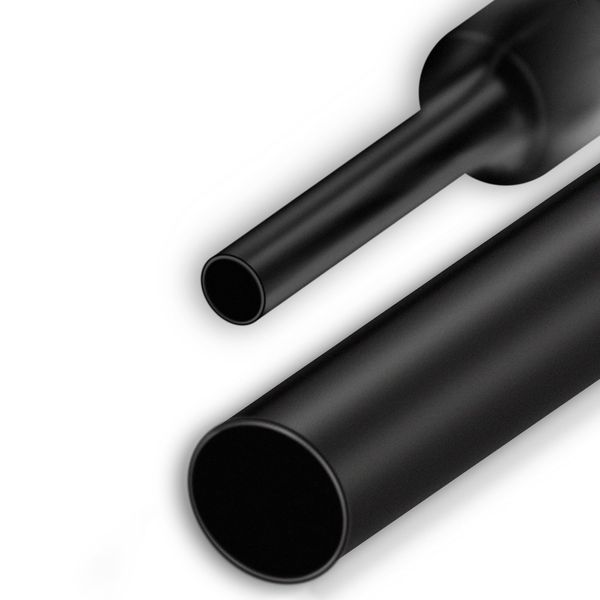 Schrumpfschlauch, Schrumpfschlauch mit Kleber, 4:1 Schrumpfschläuche Wasserdicht, Heat Shrink Tube Schwarz für Kabelisolierung, Markierung, Kabelbündelung, Reparaturen (16mm x 2m)