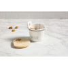 Mud Pie Bistro Measuring Cup and Mini Board Set, White, 4.75" x 3.75"