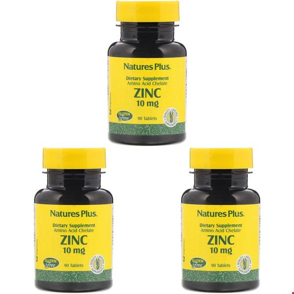 Nature's Plus Zinc Zinc 10 mg 90 Tablets, 90 Tablets, 1 Tablet