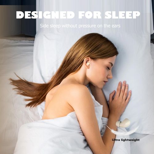 Xmenha Sleep Earbuds for Sleeping Side Sleepers Friendly Wireless Bluetooth Small Mini Invisible Earbuds for Small Ears Sleep Ear Buds for Sleeping Tiny Discreet Hidden Invisible Headphones for Work