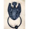 Faux Stone Dragon Grasping Door Knocker Home Decor 8"H Collection