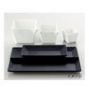 Square P12801 25 Long Square Plate, White