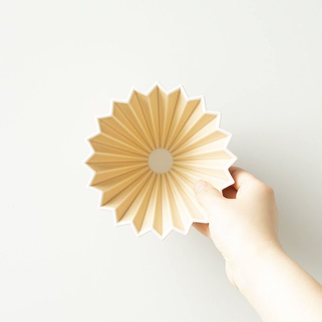 K-ai ORIGAMI DRIPPER Dripper Mat Beige, M (2 - 4 People) Made in Japan