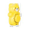 60 mins Egg Timer, Cute Bear Mechanical Wind Up Kitchen Timer for Cooking Boiling Eggs Water(Yellow)