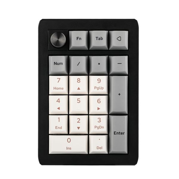 EPOMAKER EK21 VIA Gasket Number Pad, 3 Modes Hot Swappable Mechanical Numeric Keypad, with Poron Foam, Aluminum Alloy Kob, Programmable for Win/Mac/Gaming (Gateron Pro Yellow)