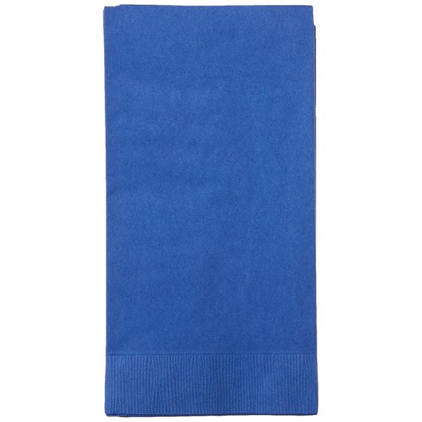 50-Count Touch of Color Paper Dinner Napkins, Cobalt