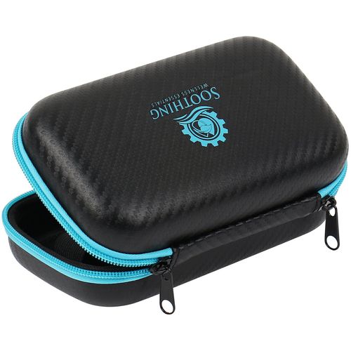Essential Oil Carrying Case Premium Hard Shell Protection for up to 14 Bottles – Perfect for Roller and Standard Bottles 5ml to 10ml – Great for Travel (Black Hearts)