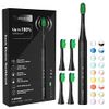 ARISSON Sonic Electric Toothbrush for Adults and Kids, 40,000 VPM Power Toothbrush, 1.5H Fast Charge Ultrasonic Electric Toothbrushes with 2 Minutes Smart Timer, 1.6 Oz Travel Toothbrush, Black