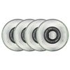 Labeda Slime Roller Hockey Wheels 76mm X-Soft (76A) 4-Pack Black