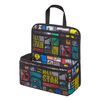 Popondetta Train Steady Go! Backpack In Pocket, Block Pattern