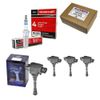 4 Herko B232 Ignition Coils + 4 OEM SP534 Iridium Spark Plugs For Juke