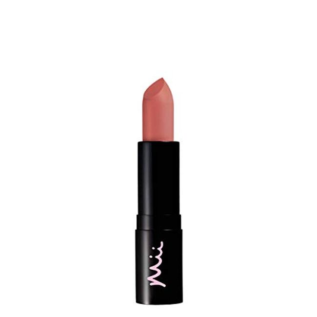 Mii Cosmetics Passion Matte Lip Lover - Long Lasting Suede Finish Lipstick - Bare 01