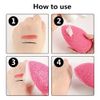 2 Pcs Face Cleaning Puff Exfoliating Sponge Reusable Facial Make Up Cleansing Pad for Facial Cleansing and Exfoliating