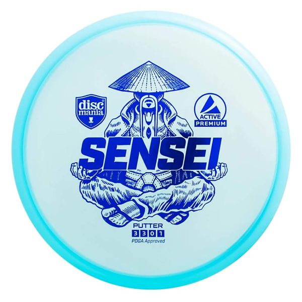 Discmania Active Premium Sensei Disc Golf Putter, Reliable Putter and Approach Disc (Colors May Vary) - 165-170 Grams