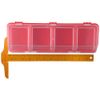 Upluckey Screw Organizer Storage Bins, 1 Pack Stackable Plastic Bins with Lids Divider Compartment Containers for Garage/Craft Tool Organizing