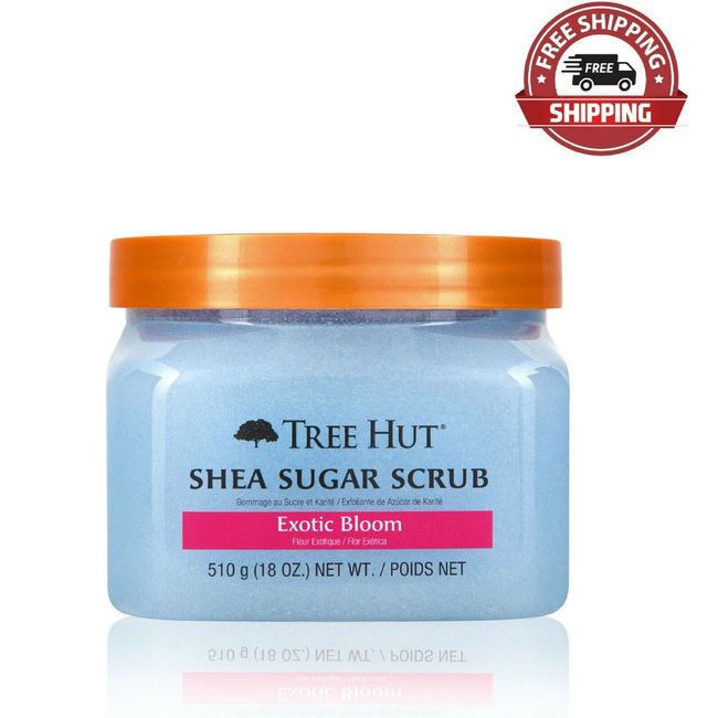 Tree Hut Shea Sugar Exfoliating Body Scrub Exotic Bloom, 18 oz