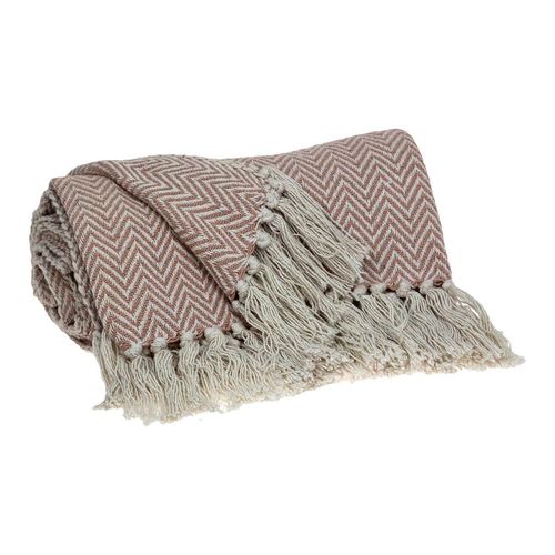 Maykoosh Mediterranean Magic Transitional Design Handloomed 52" x 67" Cotton Throw Blanket, Cozy Throw Blanket for All Living Spaces