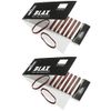 Blax BROWN Hair Elastics 4mm, 8 count (2-pack)