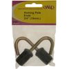 W4 Awning Pole Ends - Silver, 3/4 Inch
