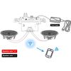 Herdio 6.5" In/outdoor Bluetooth Waterproof Ceiling Speakers + Wall Amplifier