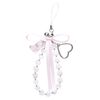 iFace Phone Charm Strap (White/Pearl/Loop) [Beaded Strap Smartphone Phone Strap]