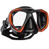 SCUBAPRO Spectra Scuba Mask with Ultra Clear Dual Lens and EZ Equalize Nose Pocket for Diving, Black/Bronze