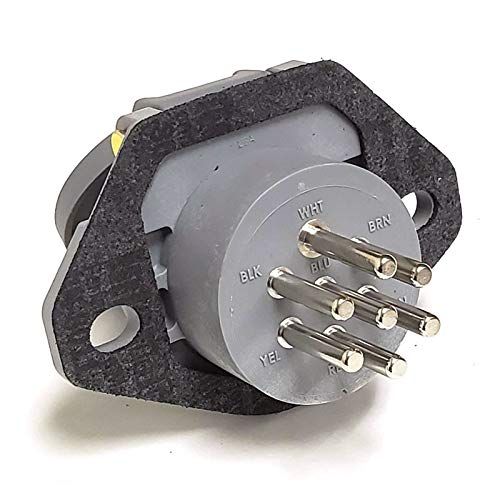 Tramec Sloan Nylon 7-Way Smart Box Solid Pins Receptacle Socket Replacement SAE J560 (38501)