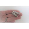 2 extra tiny small silver metal celtic knot alligator hair clip for fine thin (Size: 1.13)