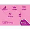 Knoxzy Silicone Ear Plugs Re-Usable Waterproof Noise Cancelling Premium Moldable Ear Plugs for Sleeping, Travelling, Studying Noise Reduction Pink Pack of 1