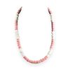 BlueRica Puka Chip & Pink Coconut Shell Beads Necklace