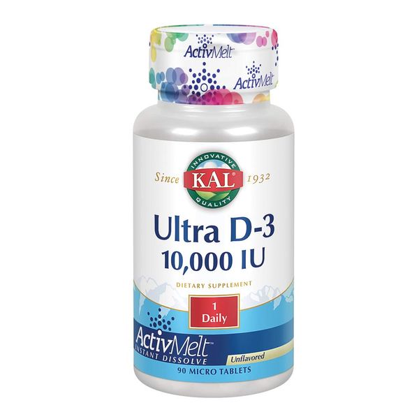 KAL 10000 Iu Ultra D-3 Tablets, 90 Count