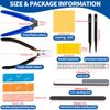 Waltool 15Pcs Gundam Modeling Tools Set, Basic Modeler Craft Hobby Tool for Gundam Models Assemble Building Repairing