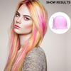 Reusable Silicone Hair Highlighting Cap - Salon Hair Dye Cap & Metal Hook Matting Tipping Hair Styling Tools(Purple)