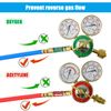 VAPHY Oxygen and Acetylene Flashback Arrestors Set Regulator End 9/16-18 Threads B Size