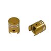 MOTO BASE Motorcycle Air Valve Cap | MBAP-AVC-01 | Gold (Piston Type)