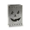Mud Pie Pumpkin Rustic Halloween Luminary, Gray
