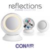 Conair Round Shaped Single-Sided Lighted Makeup Mirror; 3x magnification; White