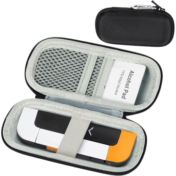 Travel Mini Case Compatible with Mini Blood Glucose Monitor,Protective Hard Shel