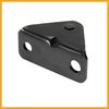 Partuto 4pcs 10mm Car Ball Studs Mounting Brackets Black 64x35x21mm Replacement
