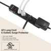 DEWENWILS Power Strip Surge Protector, 2-Pack , 6Ft Long Extension Cord,6-Outlet