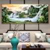 Cross Stitch, Mountain, River, Waterfall, Chinese Style, C0232