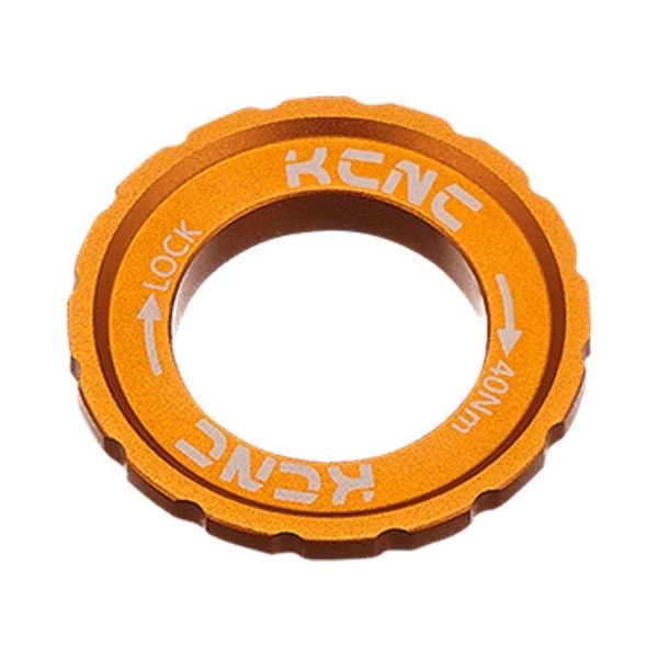 KCNC Disc Brake Rotor Lock Ring, Compatible with SHIMANO Center Lock, Gold, One Size