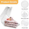 YqsIbth Cupcake Containers - 80PCS Clear Individual Slice Boxes for Cake, Muffins, Salad, Cheese