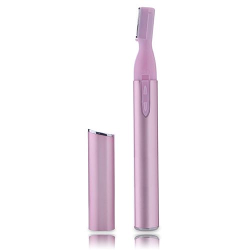 Eyebrow Trimmer Ladies' Eyebrow Shaper Facial Hair Remover Trimmer Portable Eyebrow Hair Removal Razor, Painless Portable Electric Razor, Battery Operated (No Battery)
