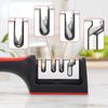 Allinside Knife Sharpener, 3 Stages Manual Chef's Knives Sharpener for Home Kitchen Precision Sharpening Tool