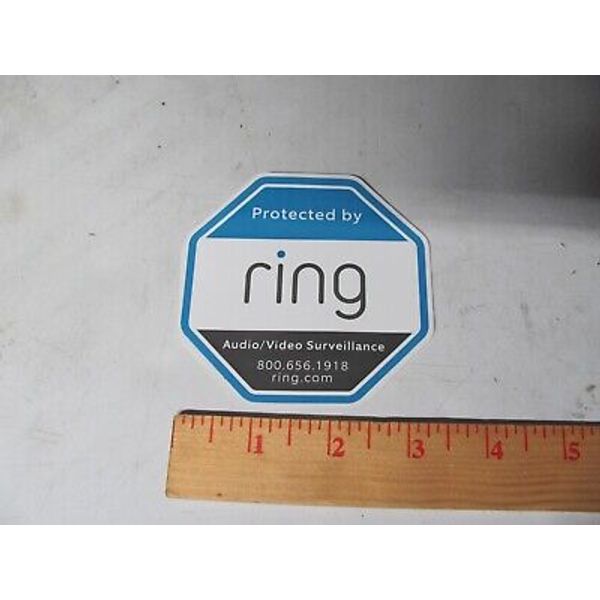 Ring Doorbell Sticker Decal OEM Video Security Camera Door Window Sticker 3.5"