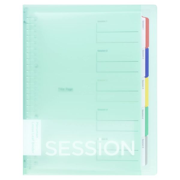 Maruman F310-53 Binder Session B5, 26 Holes, Mint Green