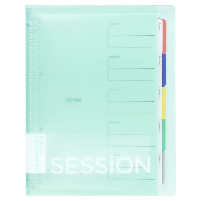 Maruman F310-53 Binder Session B5, 26 Holes, Mint Green